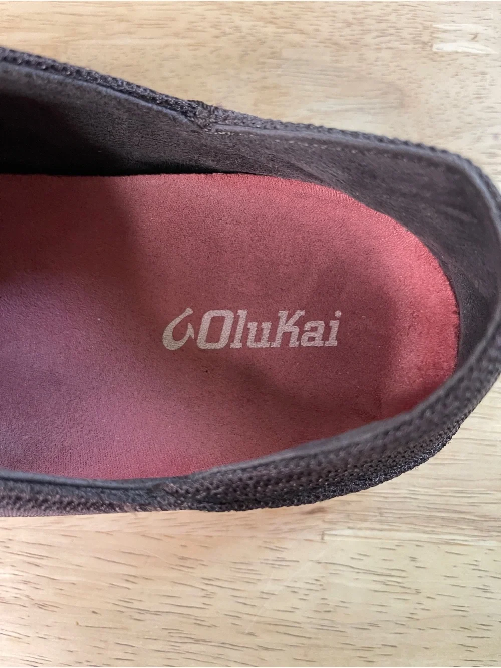 OluKai Men's Brown Nohea Mesh Slip-On Shoes Size 9.5